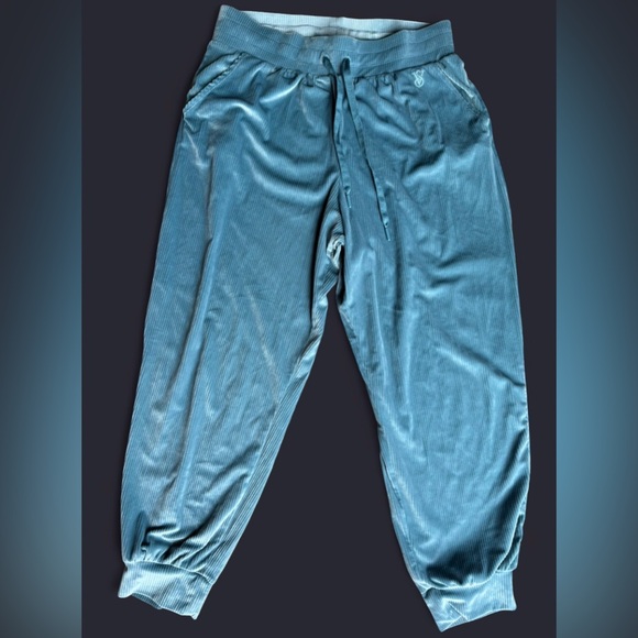 Victoria’s Secret ON POINT Women’s Joggers Velvet Teal Size L - Picture 2 of 6